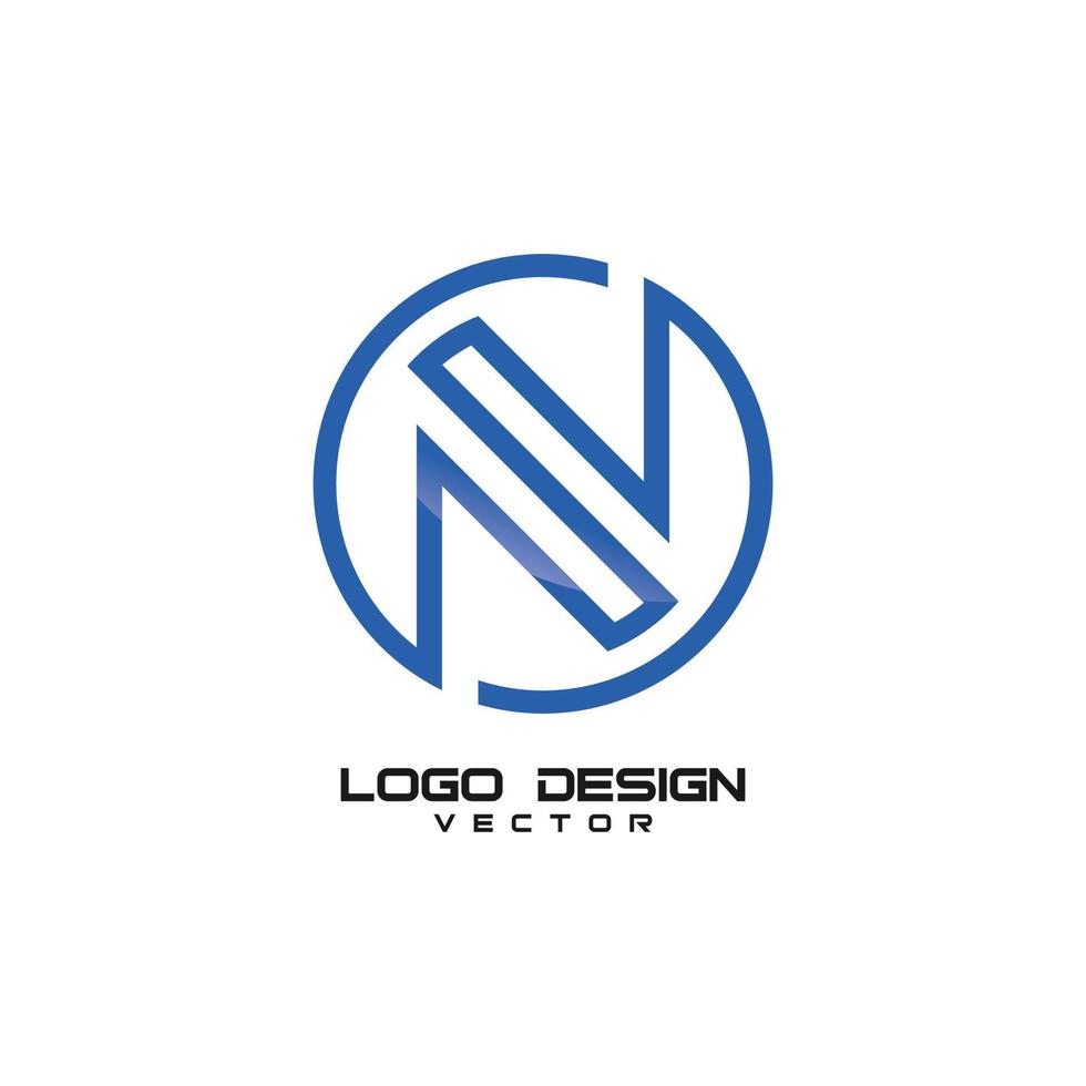 création de logo symbole n vecteur