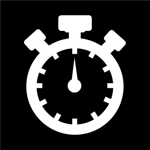 Signe de l&#39;icône du chronomètre vecteur
