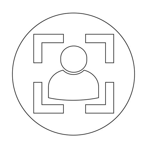 Icône de signe de personnes vecteur