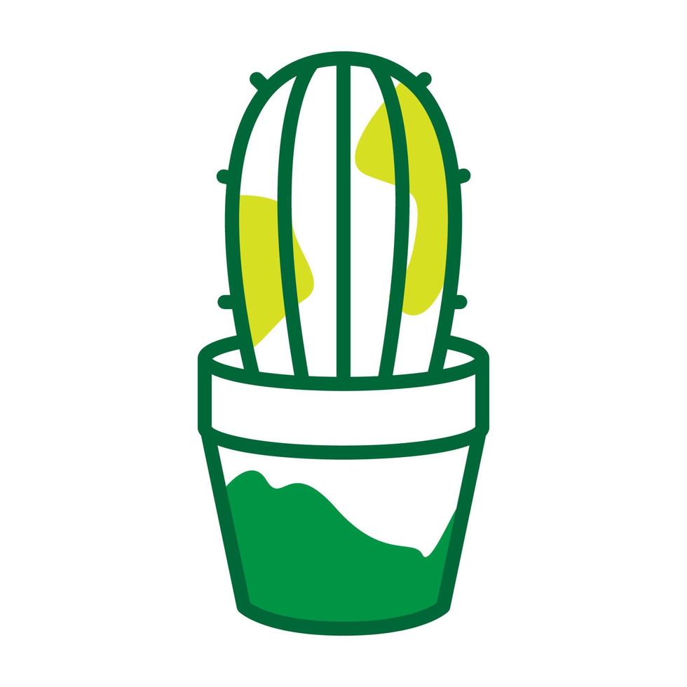 cactus plante coloré abstrait logo symbole vecteur icône illustration graphisme