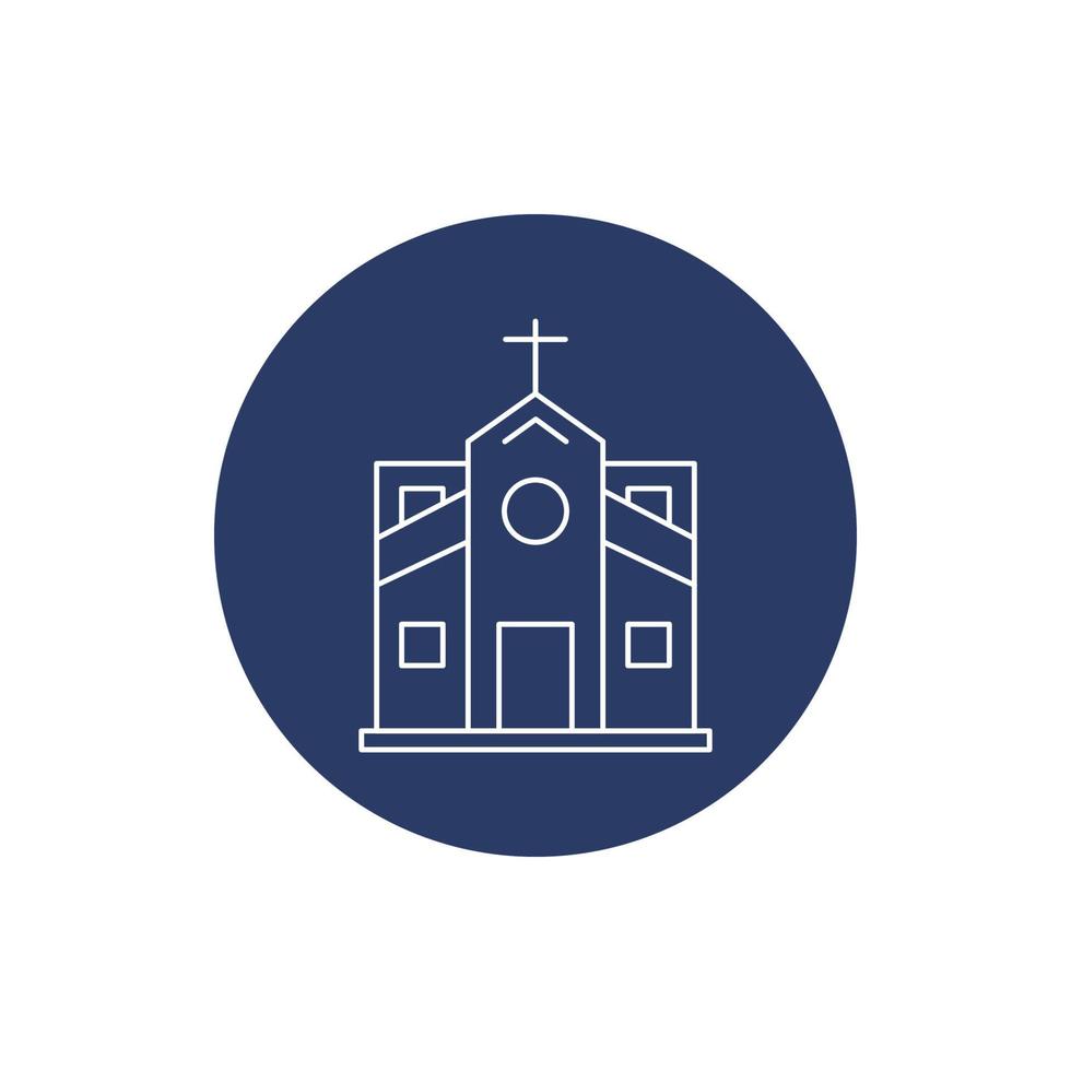 icône de l'église de prière chrétienne vecteur
