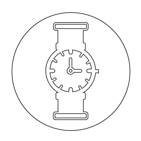 Icône du signe du temps vecteur