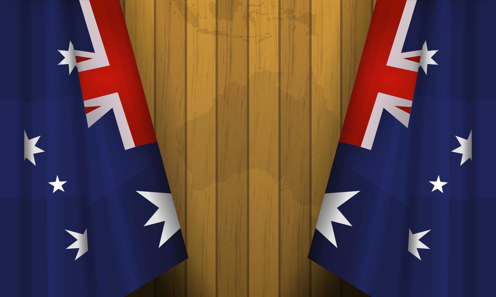 illustration réaliste du drapeau australien vecteur