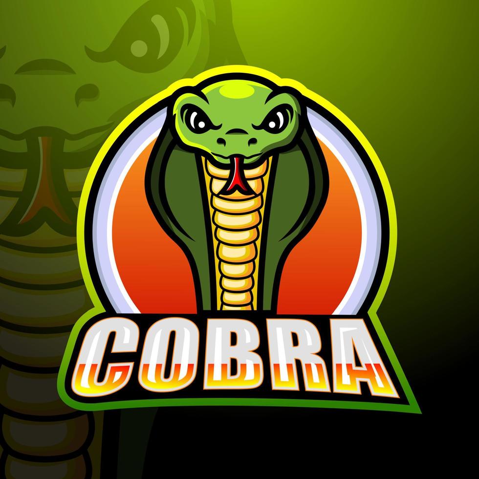 création de logo esport mascotte cobra vecteur