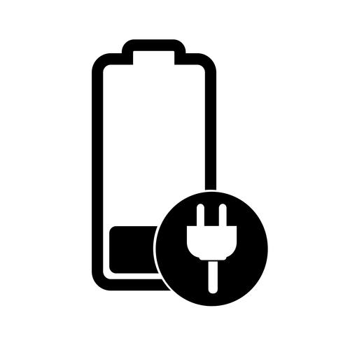 Signe de l&#39;icône de la batterie vecteur