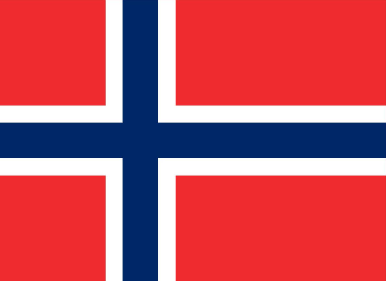 drapeau de la norvège. vecteur