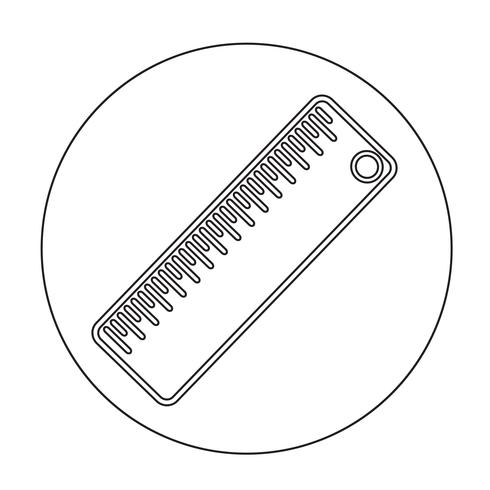 Icône de signe de règle vecteur