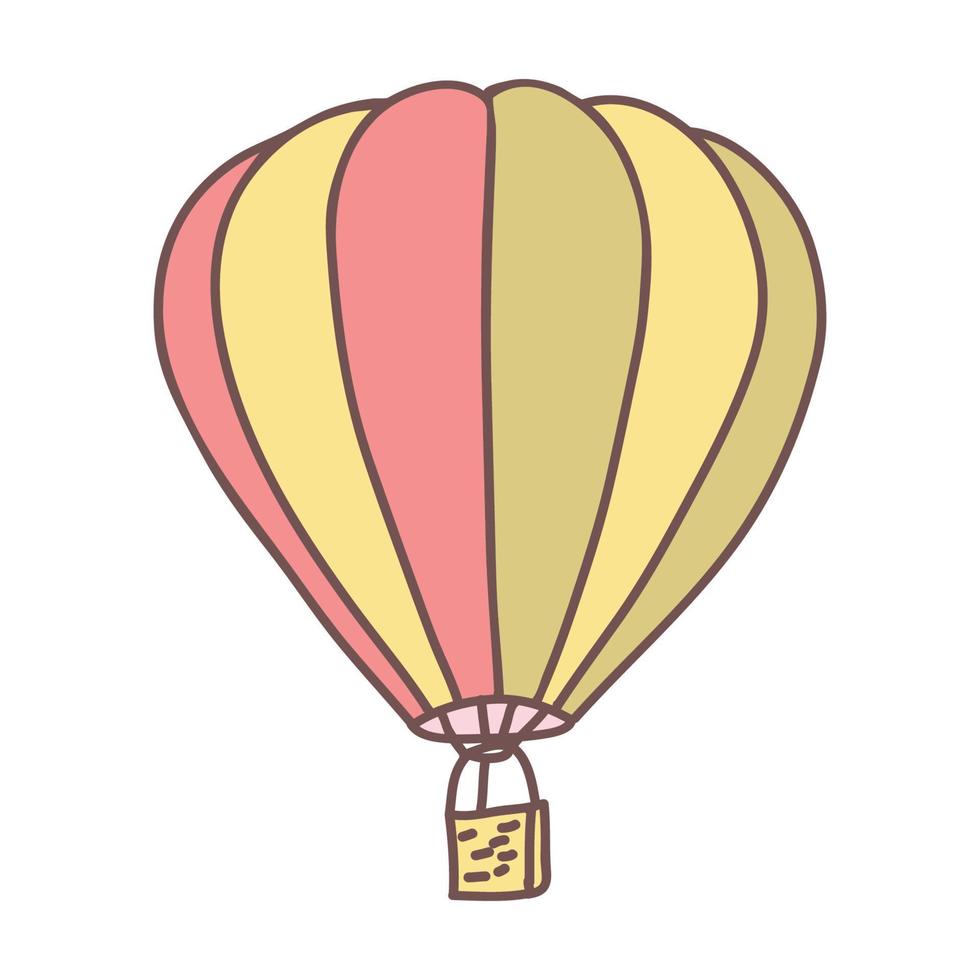 illustration de ligne de ballon à air vecteur