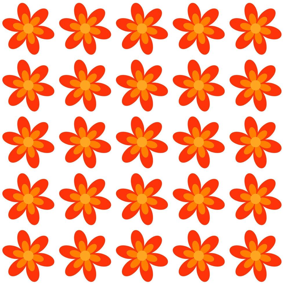 motif de fleurs colorées vecteur