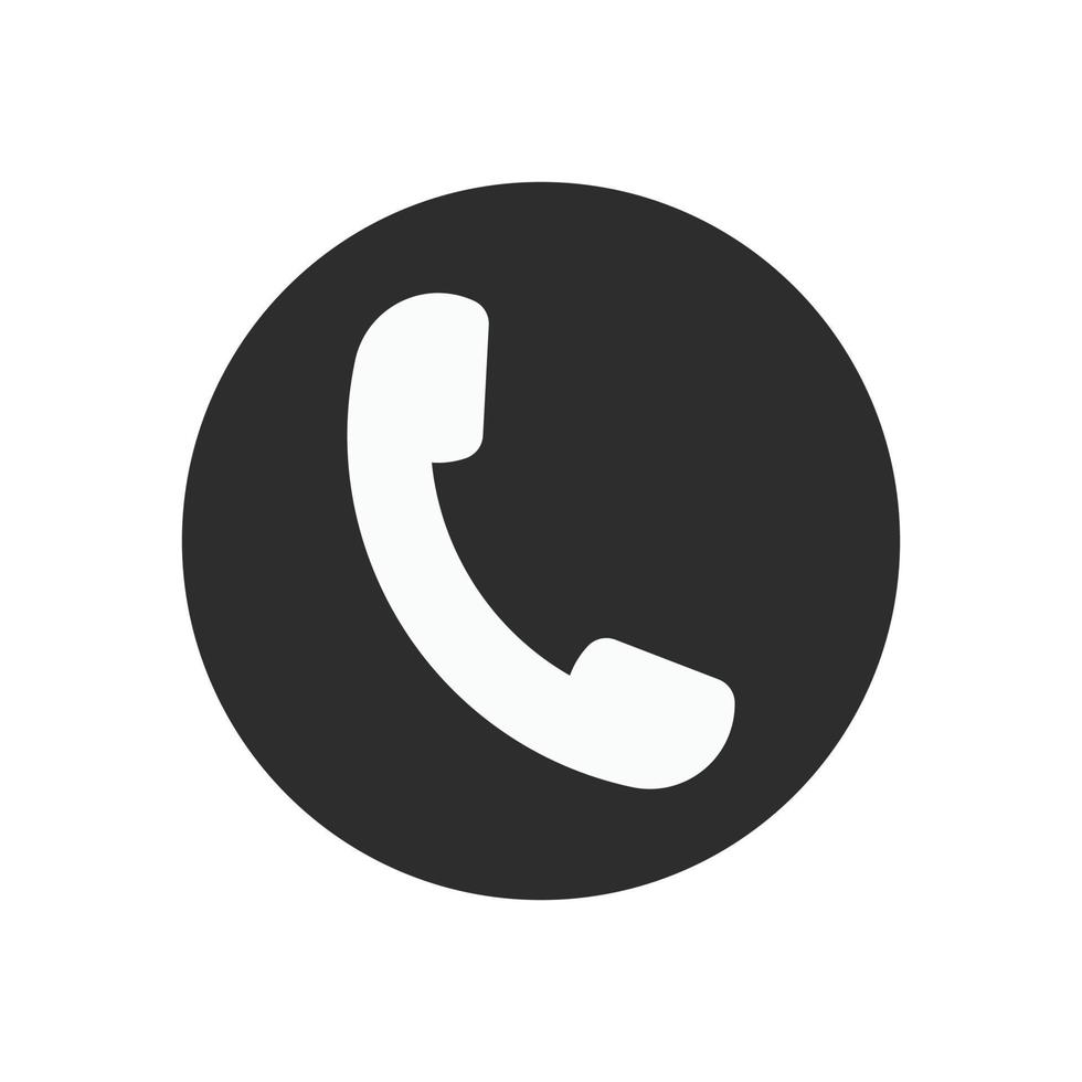 vecteur de symbole d'icône d'appel téléphonique dans un style plat branché icône d'appel, signe pour l'application, logo, icône d'appel Web illustration vectorielle plate symbole de téléphone