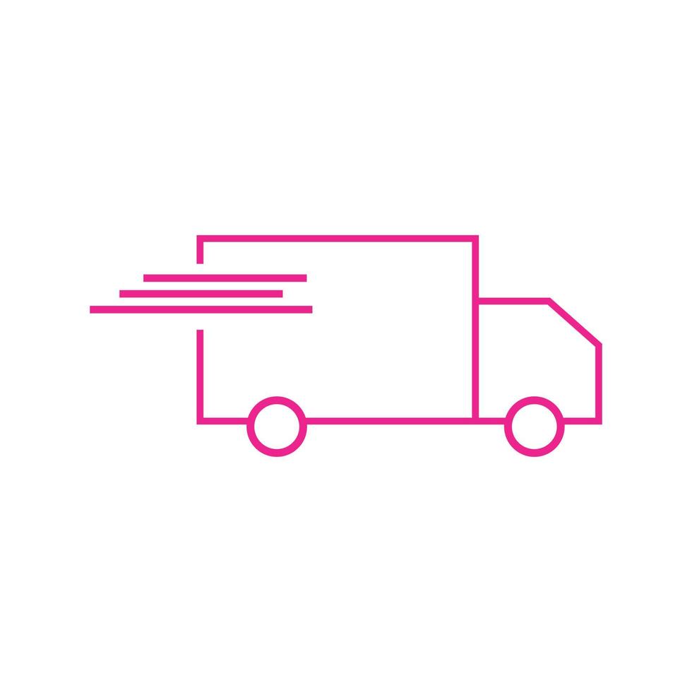 modèle vectoriel d'icône de camion de livraison. livraison rapide. service de livraison