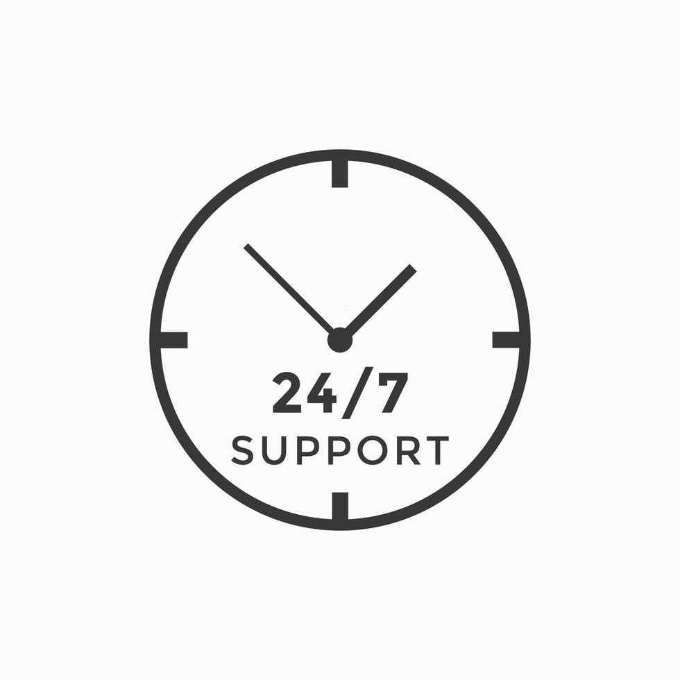 icône de support client. vecteur d'icône de centre d'appels 24 heures sur 24