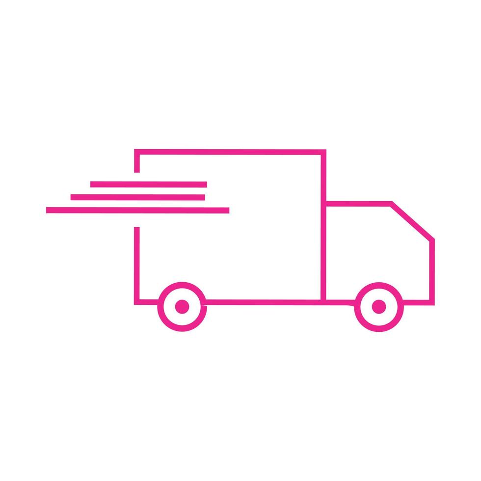 modèle vectoriel d'icône de camion de livraison. livraison rapide. service de livraison