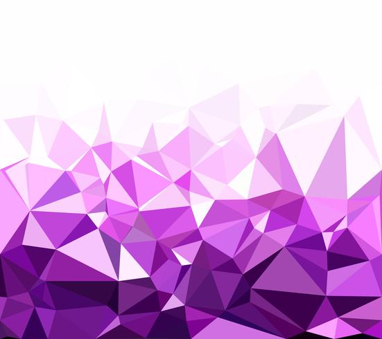 Fond de mosaïque polygonale violet, modèles de conception créative vecteur