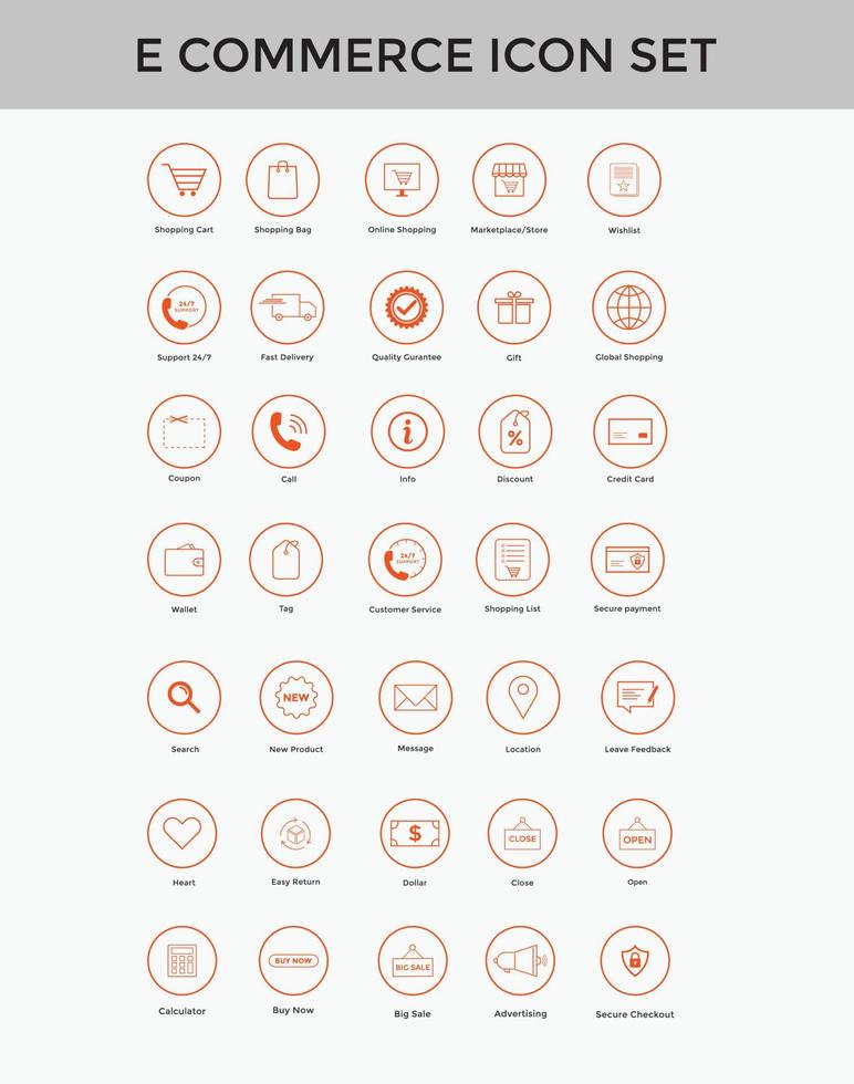 ensemble d'icônes simples de commerce électronique ensemble panier coloré, livraison, paiement sécurisé, carte de crédit, etc. vecteur