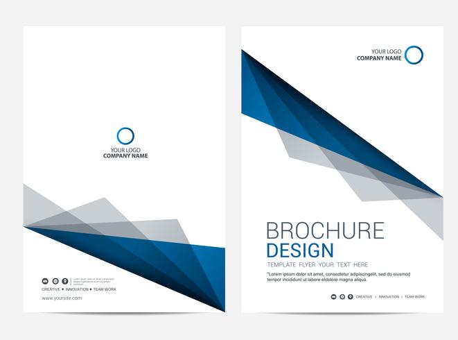 Modèle de mise en page de brochure, arrière-plan de conception de la couverture vecteur