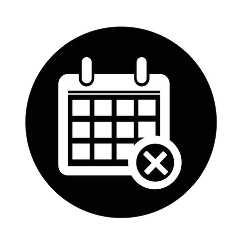 Icône de signe de calendrier vecteur