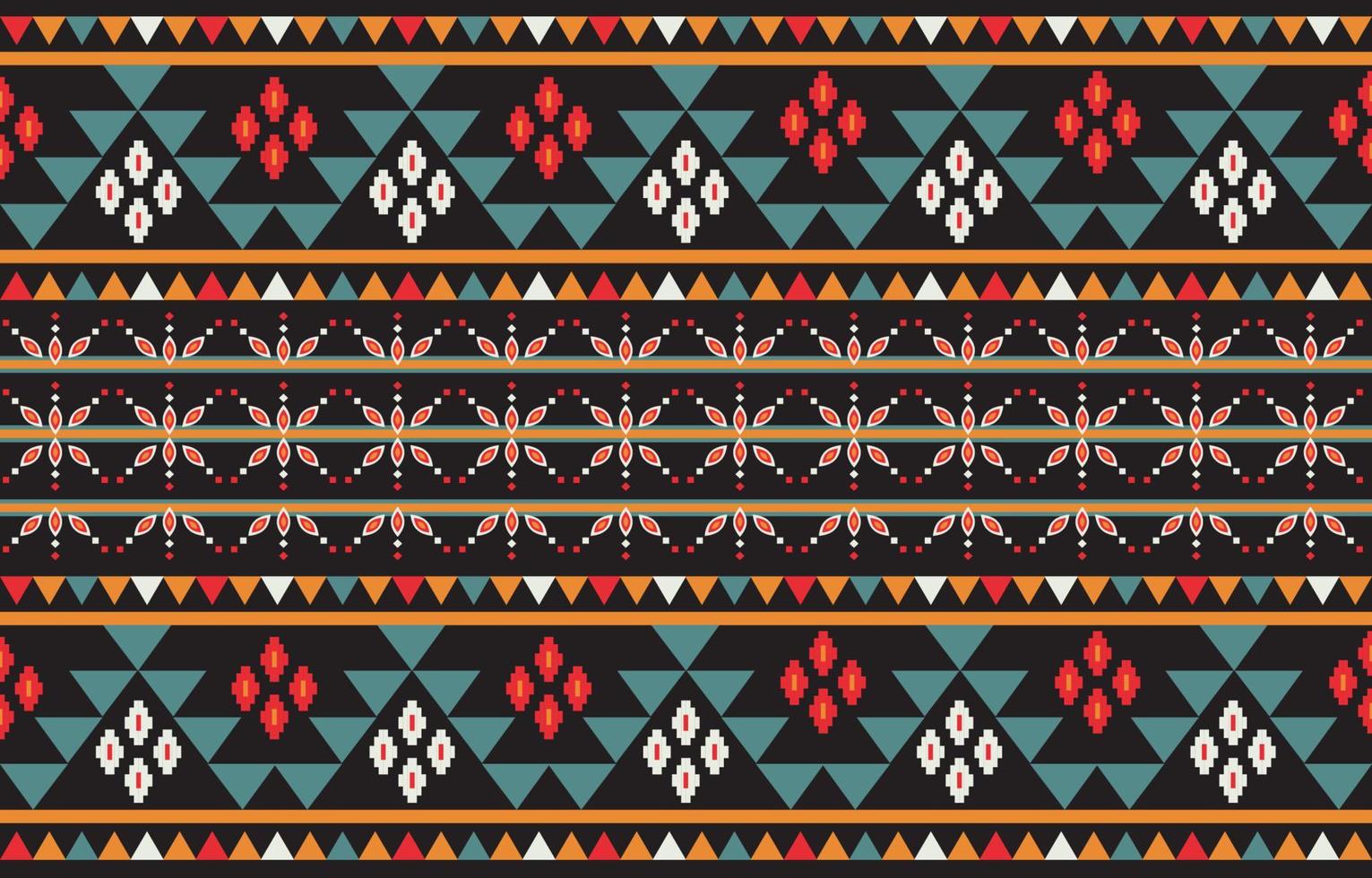 bel art géométrique abstrait ethnique. motif chevron sans couture en broderie tribale, folklorique et florale. aztec rhombus art ornament print.design pour tapis, papier peint, vêtements, emballage, tissu. vecteur