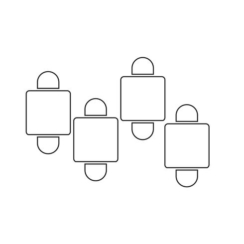 Diagramme simple graphique icône illustration vectorielle vecteur