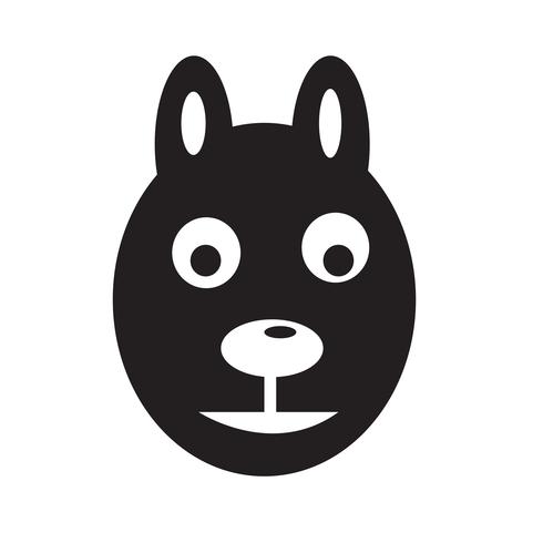 icône de chien Illustration vectorielle vecteur