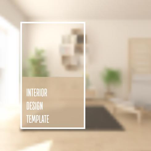 Modèle de couverture de brochure de design d&#39;intérieur vecteur