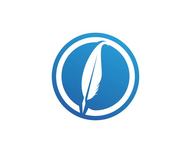 Stylo plume écrire signe logo modèle app icônes vecteur