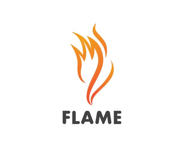 Icône de vecteur flamme Logo Logo Template Logo de pétrole, de gaz et d&#39;énergie