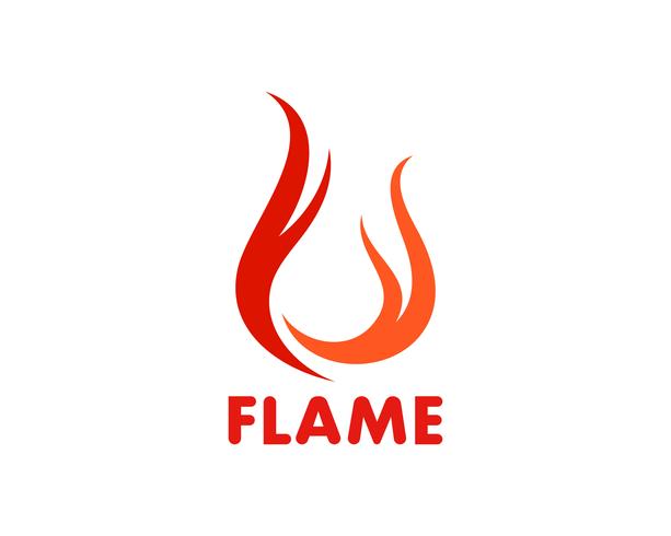 Icône de vecteur flamme Logo Logo Template Logo de pétrole, de gaz et d&#39;énergie