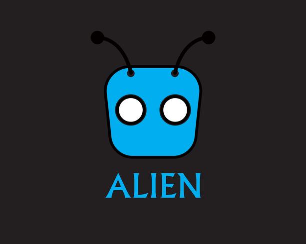 Alien face icône logo vectoriel et symboles app modèle