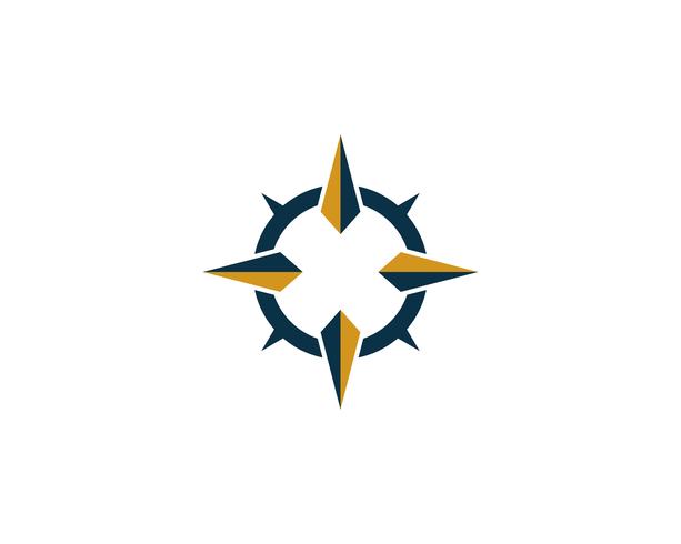 Logo Compass et image de modèle icône symbole vecteur