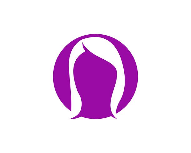 cheveux femme et visage logo et symboles ,, vecteur