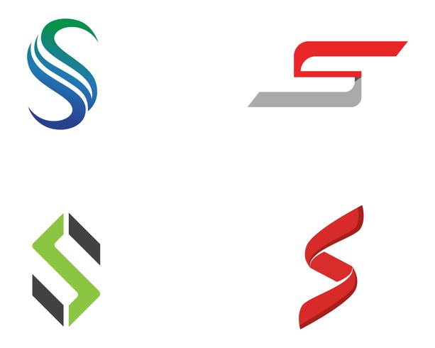 S logo et symboles icônes vectorielles modèle vecteur