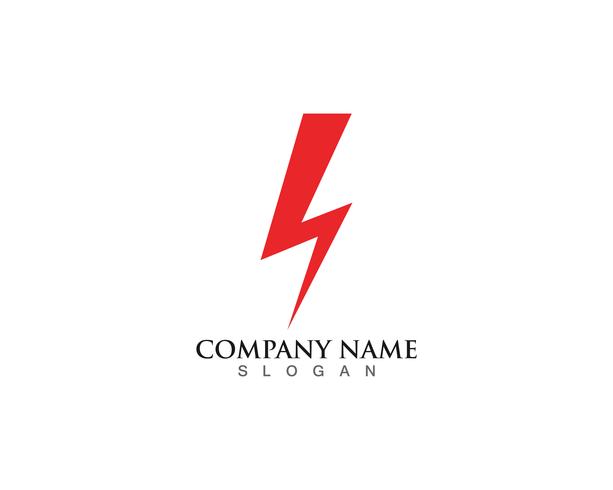 modèle de logo flash thunderbolt vecteur