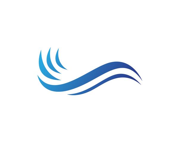 Waves beach logo et symboles modèle app icônes .. vecteur