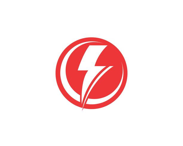 Vecteur de foudre icônes flash power
