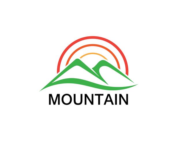 Inspirations du logo minimaliste Landscape Mountain vecteur