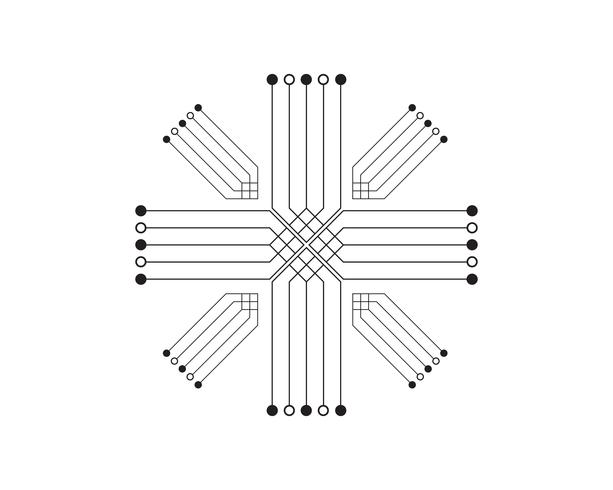 Résumé futur concept de technologie de science numérique. vecteur