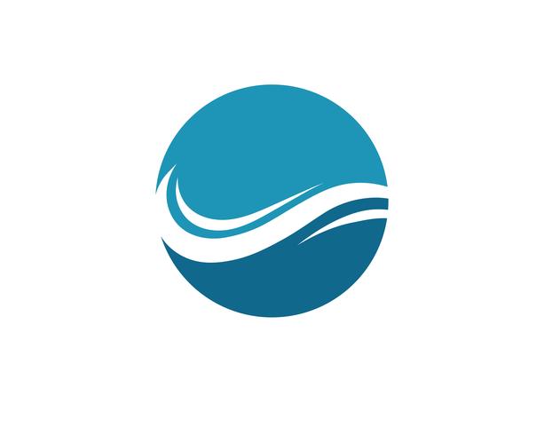 Symbole et icône de la vague d&#39;eau Logo Template vecteurs vecteur