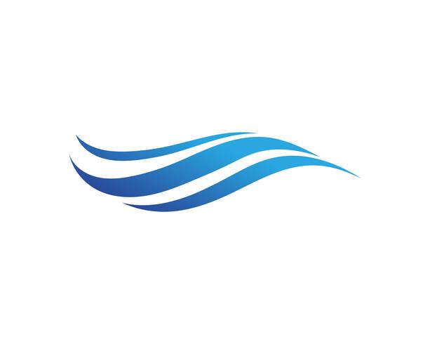 Symbole et icône de la vague d&#39;eau Logo Template vecteurs vecteur