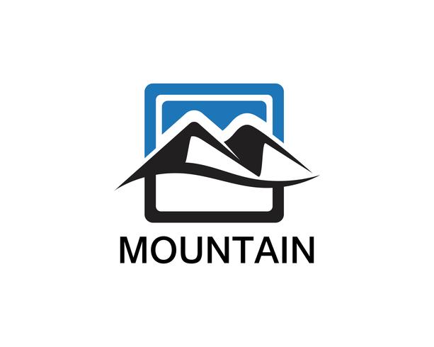 Inspirations du logo minimaliste Landscape Mountain vecteur