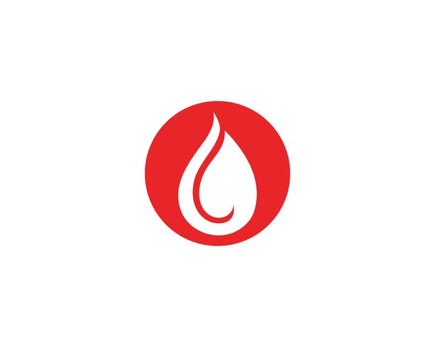 Logo d&#39;icône de vecteur de sang