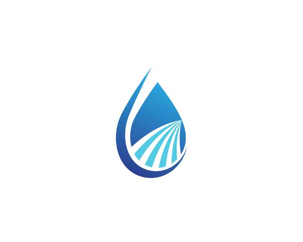 Goutte d&#39;eau Logo Template vecteur