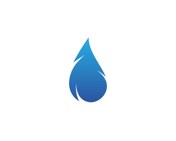 Goutte d&#39;eau Logo Template vecteur