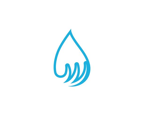 Goutte d&#39;eau Logo Template vecteur