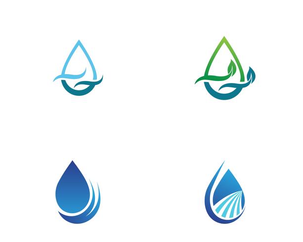 Goutte d&#39;eau Logo Template vecteur