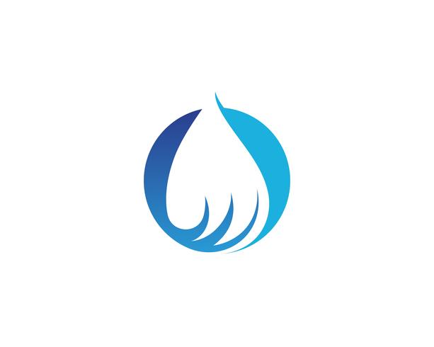 Goutte d&#39;eau Logo Template vecteur