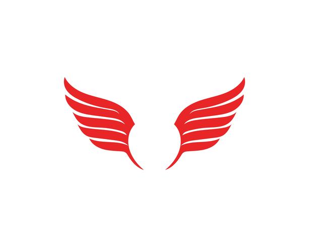 Icône de vecteur Falcon Wing Logo Template