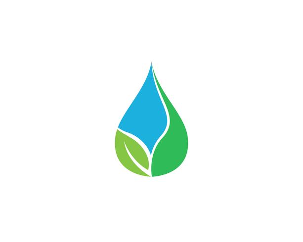 Goutte d&#39;eau Logo Template vecteur