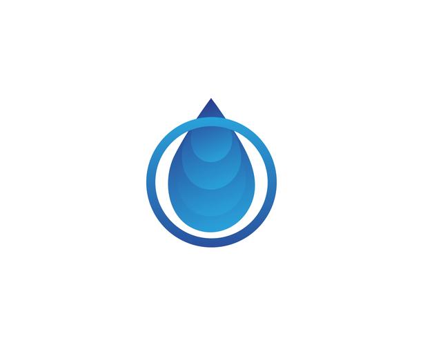 Goutte d&#39;eau Logo Template vecteur