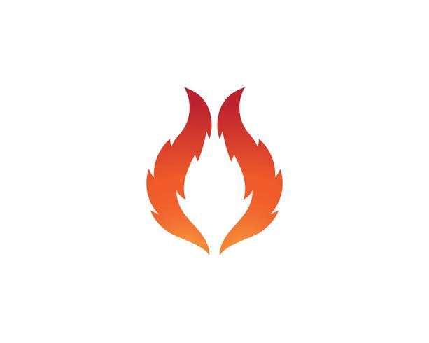 Flamme de feu Logo Template vector icon Logo de pétrole, de gaz et d&#39;énergie